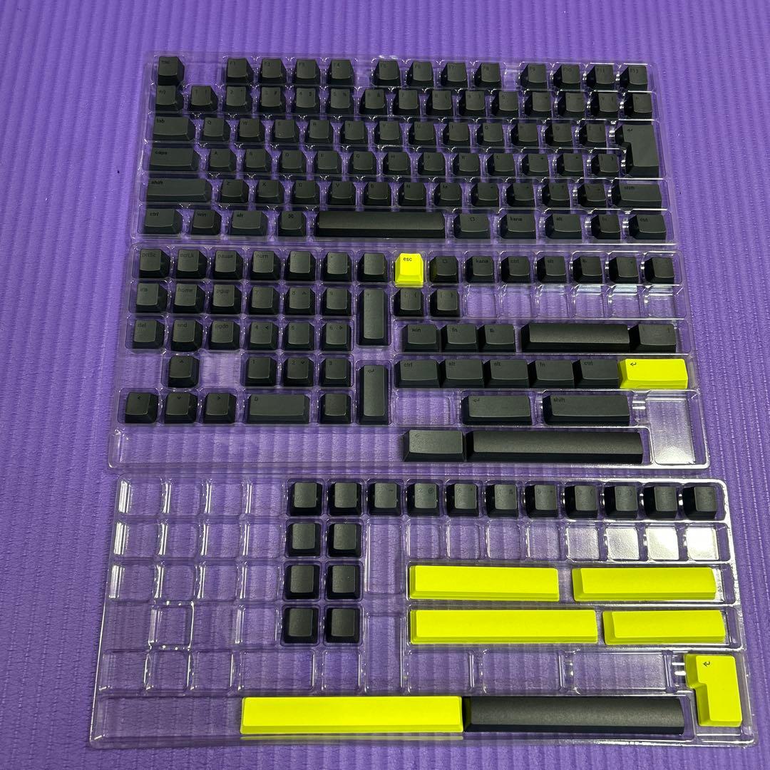 GRAPHIT デザイナーキーキャップセット マットブラック