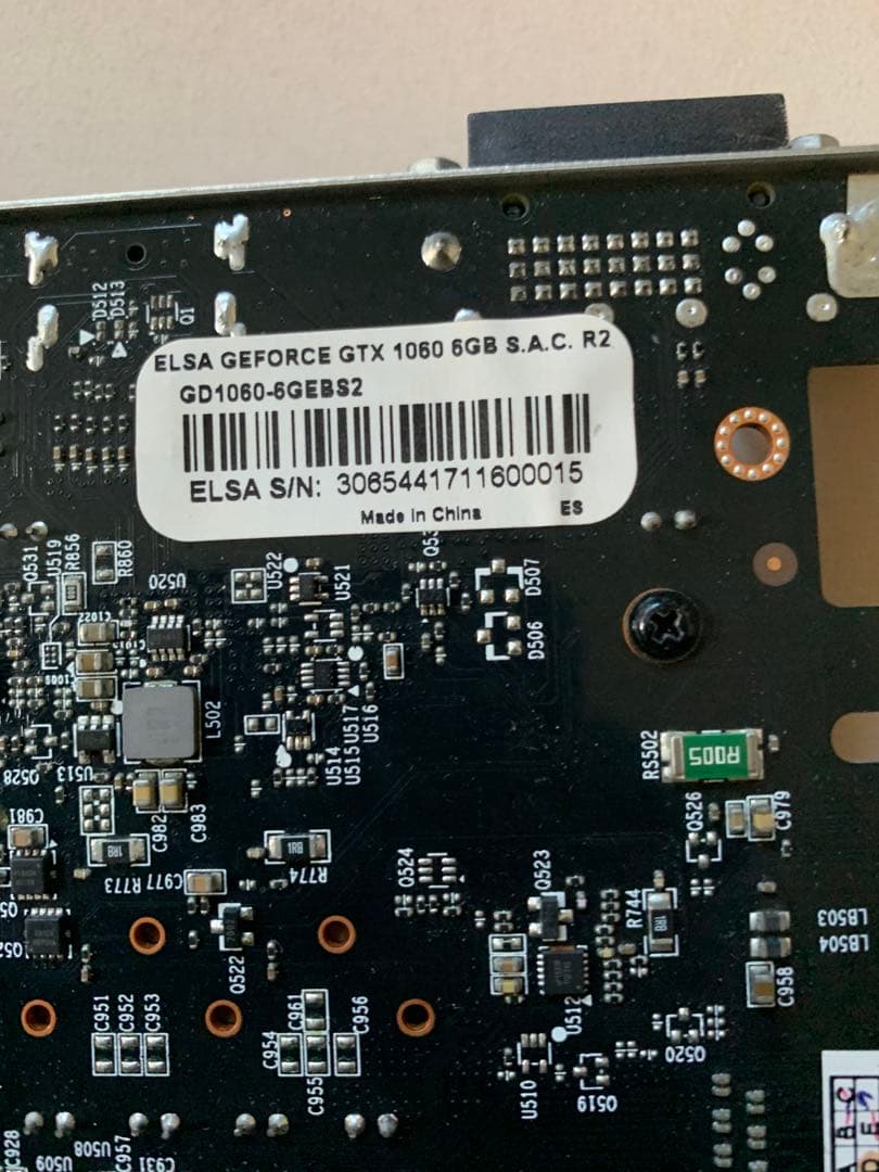 ELSA GEFORCE GTX 1060 6GB S.A.C. R2 中古
