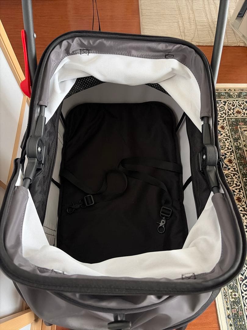 本日のみ　パンダロリ　ペットカート グレー　２ＷＡＹ　折りたたみ耐荷重20kg