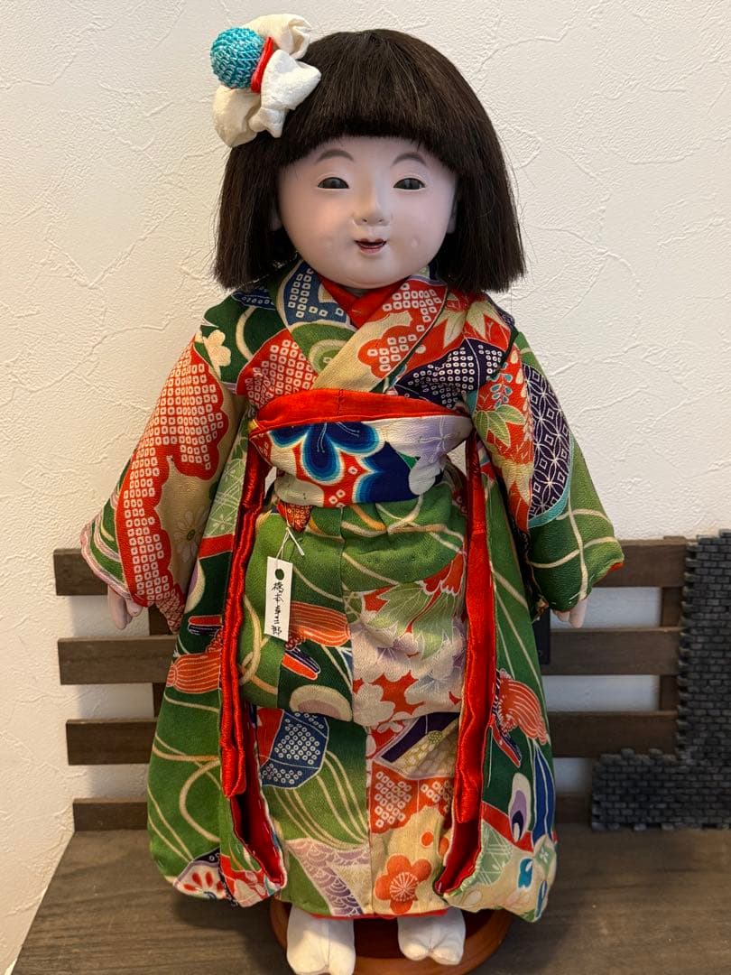 市松人形　丸平人形店　橋本幸三郎　エクボの愛らしい子