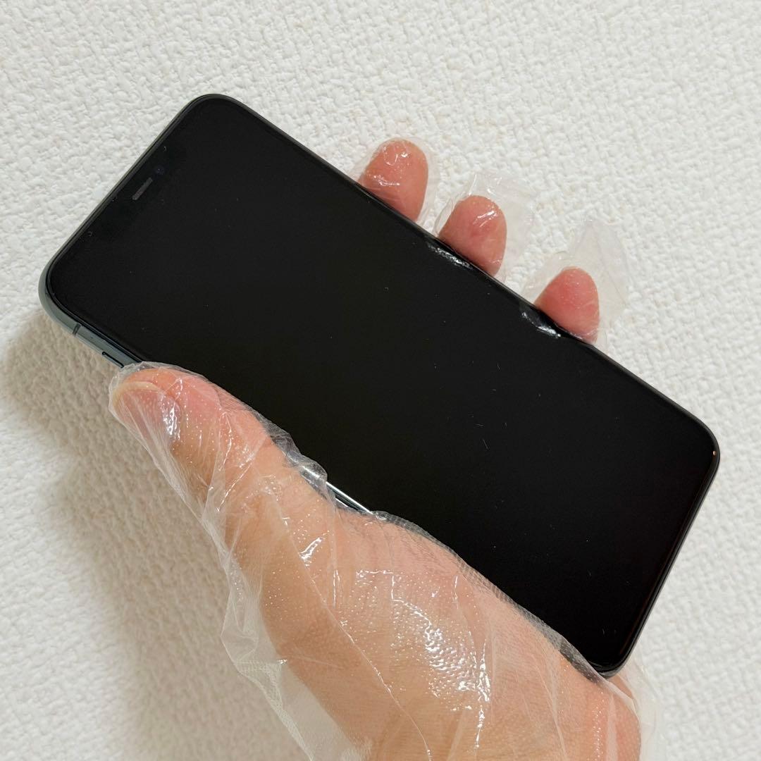 iPhone 11 Pro Max ミッドナイトグリーン 本体【背面キズあり】