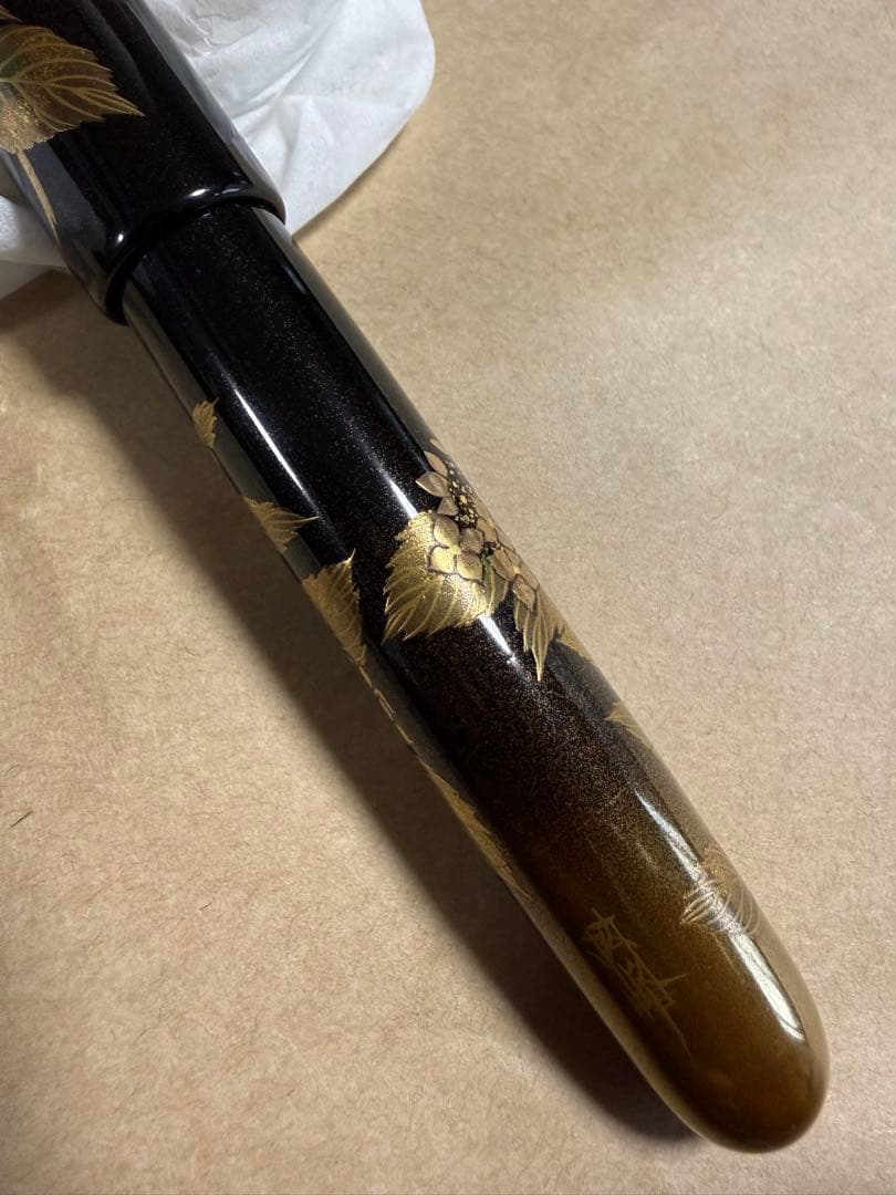 NAMIKI万年筆蒔絵、紫陽花、NO50サイズ