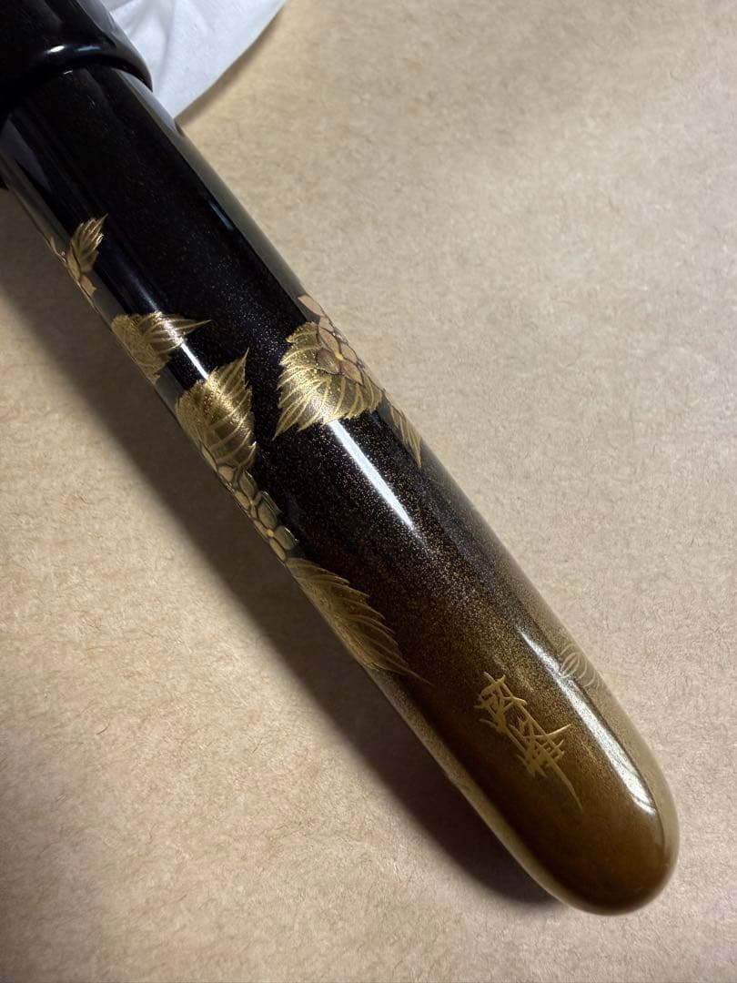 NAMIKI万年筆蒔絵、紫陽花、NO50サイズ