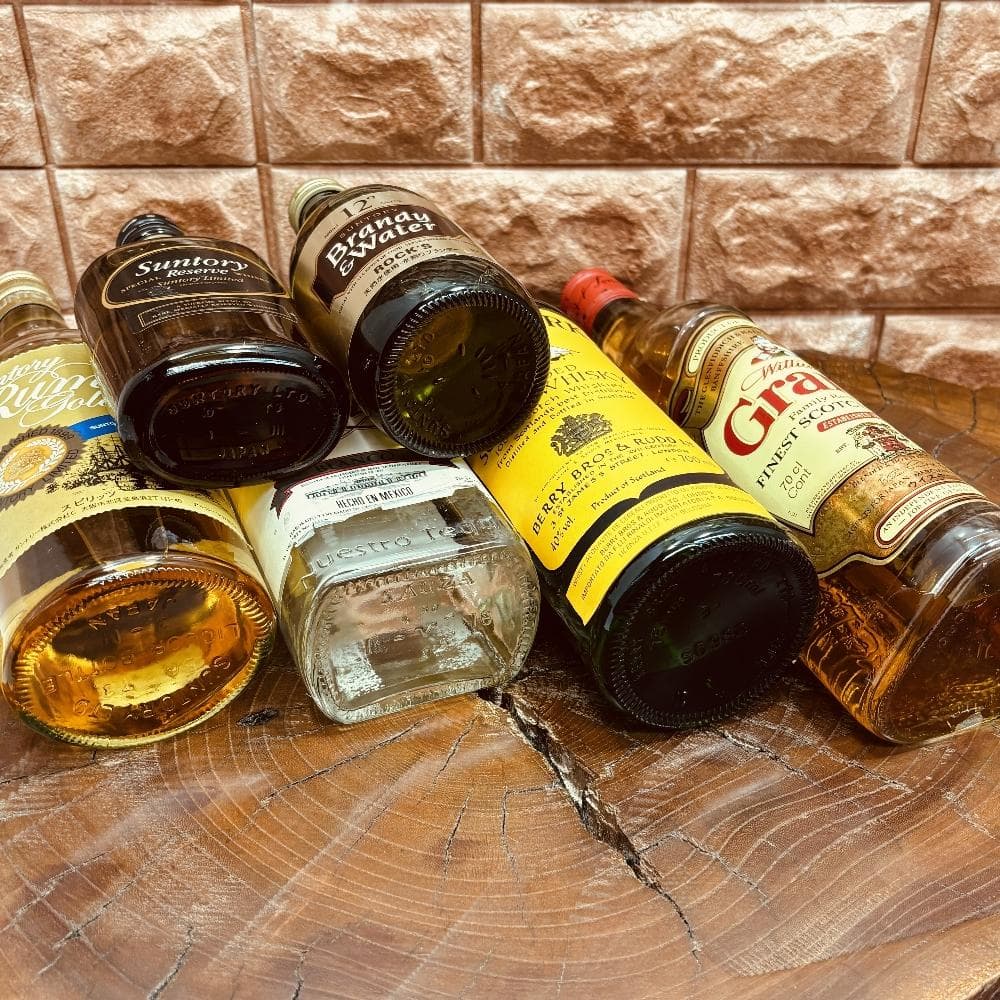 【古酒】 6本 ウイスキー ラム テキーラ サントリー グランツ まとめ売り