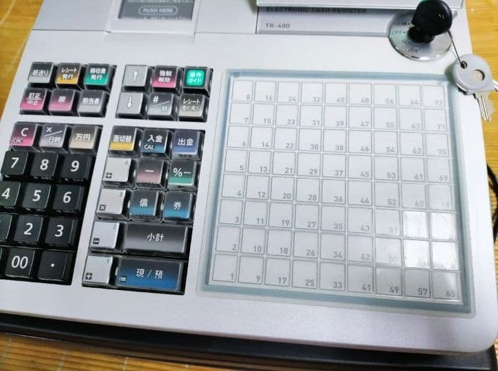 カシオレジスター　TK-400　設定込み　PC連携　ロゴ可能　418888