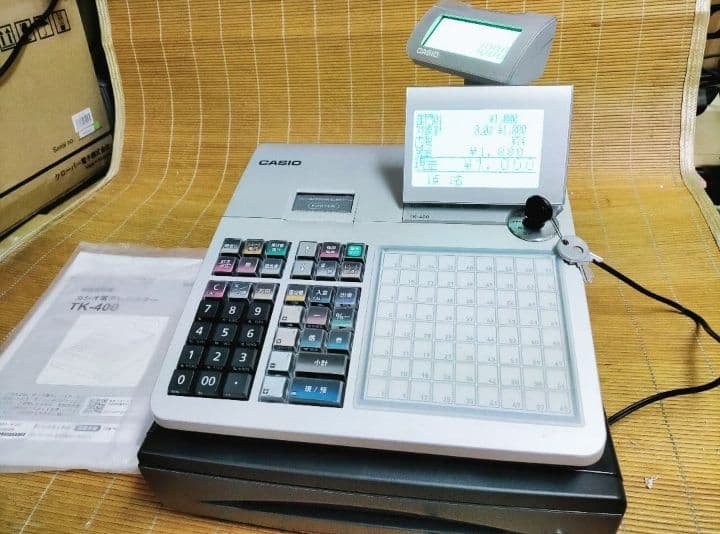 カシオレジスター　TK-400　設定込み　PC連携　ロゴ可能　418888