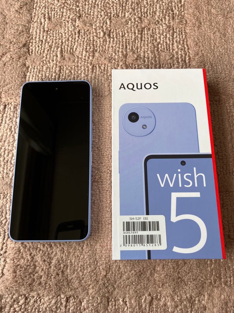 AQUOS wish 5 ラベンダー 本体・箱付き