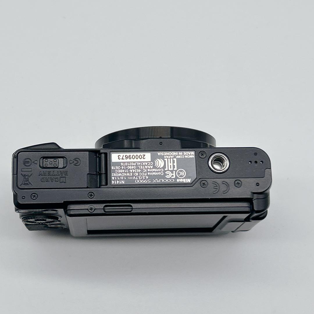 【美品】 COOLPIX S9900 ブラック Wi-Fi機能 デジタルカメラ