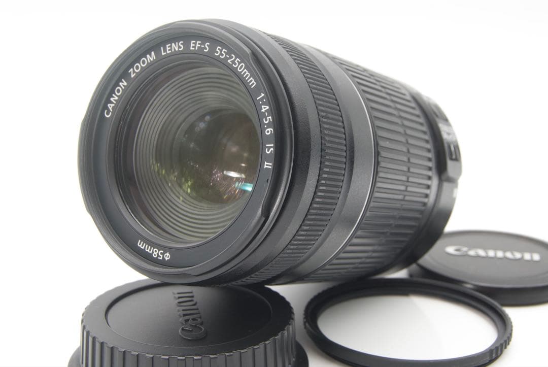 Canon 55-250mm IS Ⅱ デジタル一眼レフ　望遠レンズ　手ぶれ補正