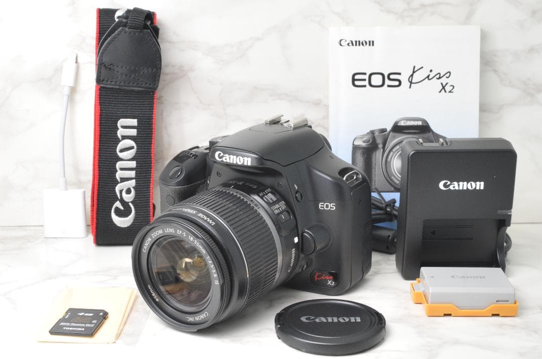 美品 使用少なめ❣️Canon EOS Kiss X2⭐️スマホ転送 キヤノン