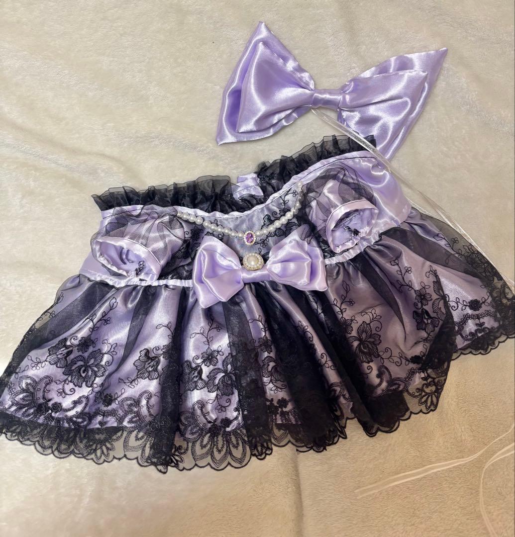 ①ふわふわヌオー用　ドレスセット　パープルブラック
