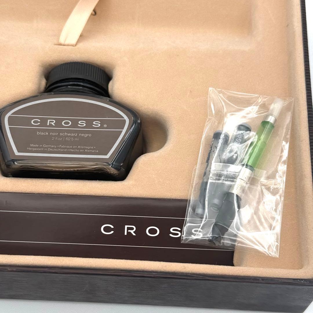 Cross 万年筆　インク付き　刻印あり　クロス