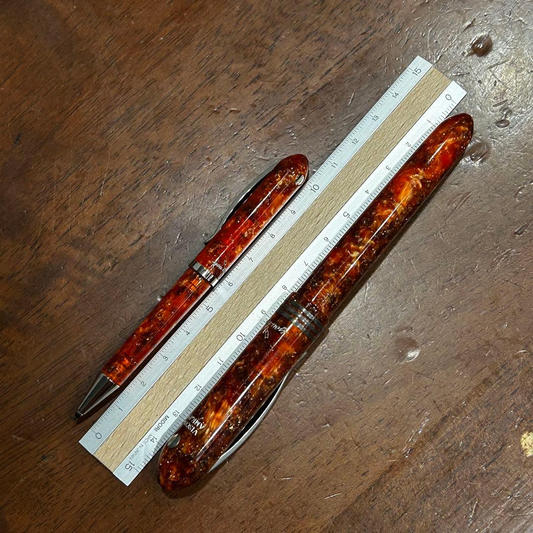 【調整済】VISCONTI 14K万年筆とボールペンセット YOU&ME