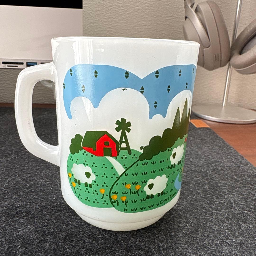 ファイヤーキング　農場風景イラストのマグカップ