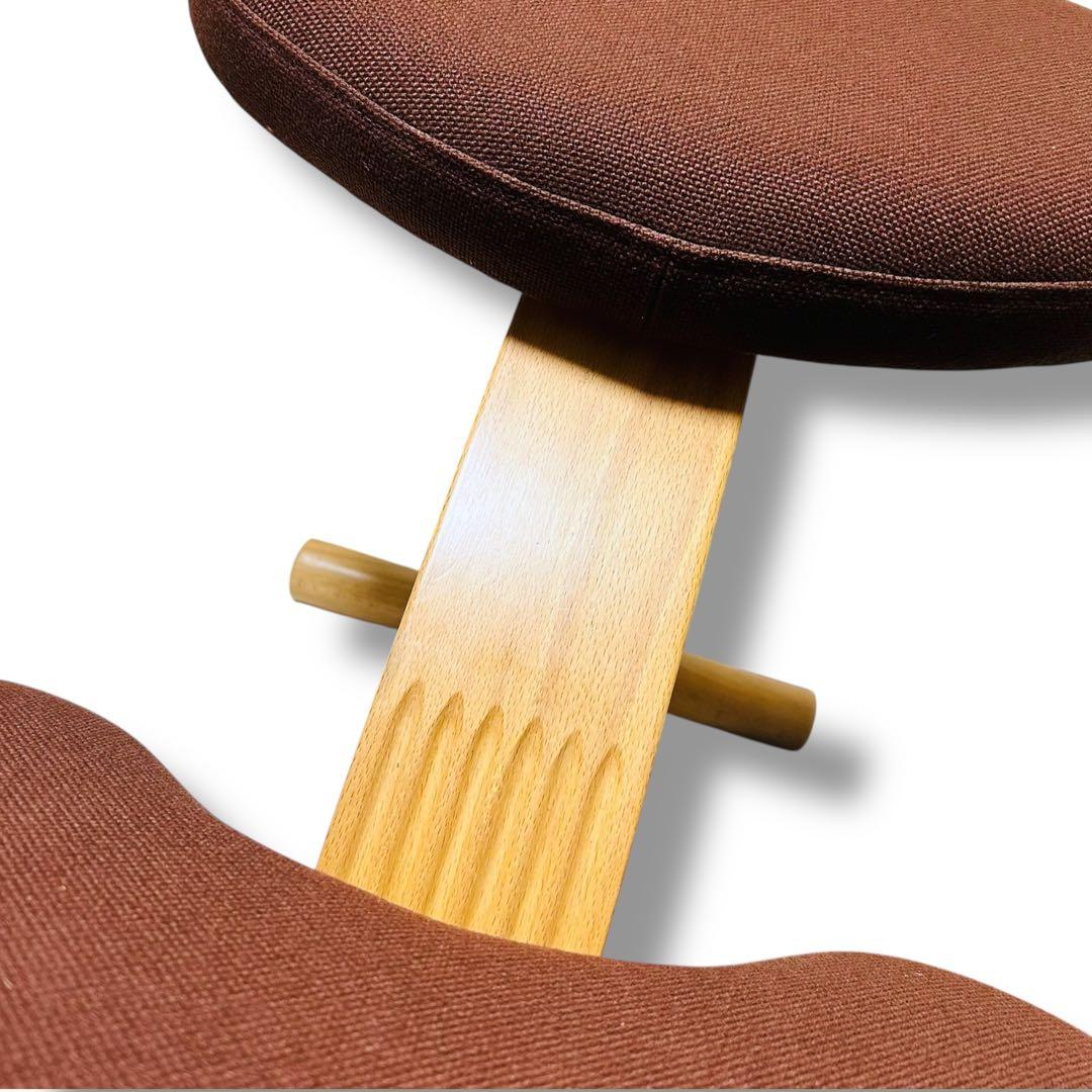 【美品】Rybo Balans EASY バランスチェア ブラウン 姿勢矯正