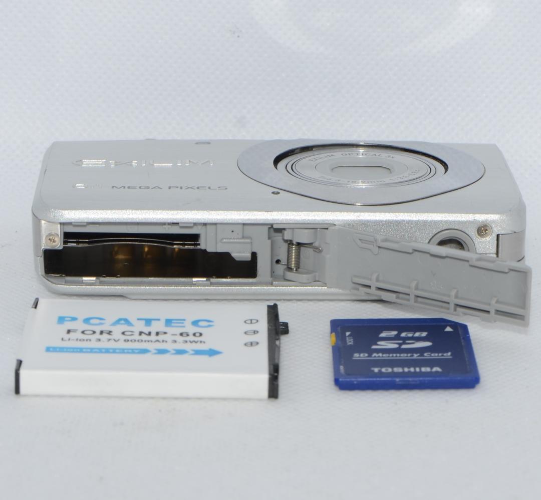 【良品】CASIO カシオ EXILIM EX-Z80 シルバー (動作確認済)
