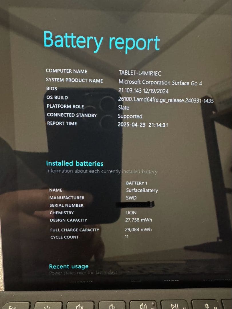 Microsoft surface Go 4 8GB 256GB メーカー保証付
