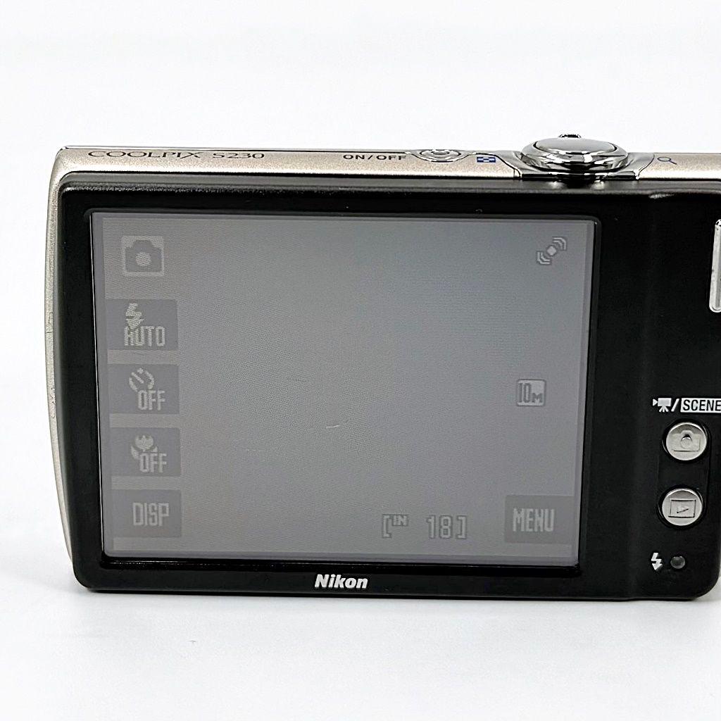 ニコン COOLPIX S230 ソリッドシルバー コンデジ カメラ 中古