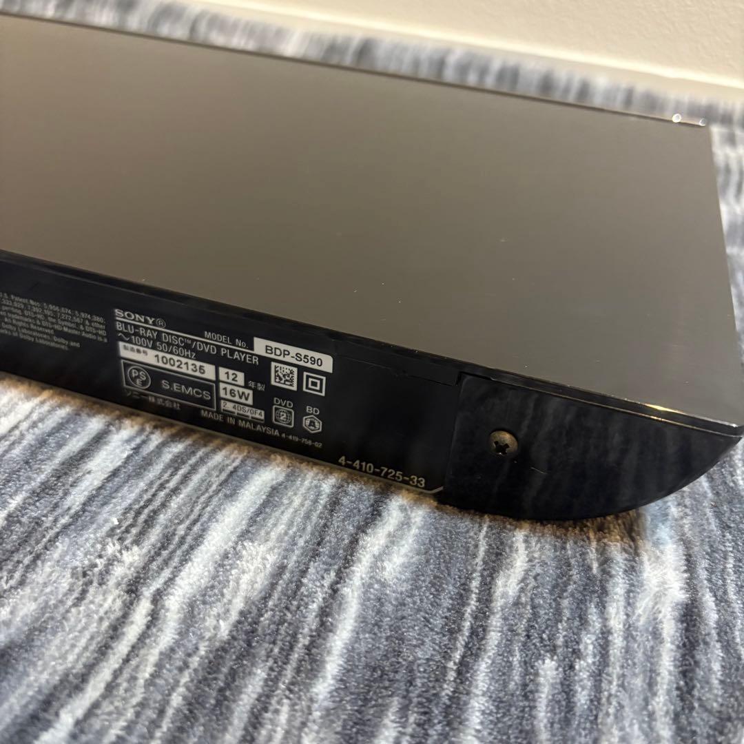 【美品】SONY BDP-S590 ブルーレイプレーヤー