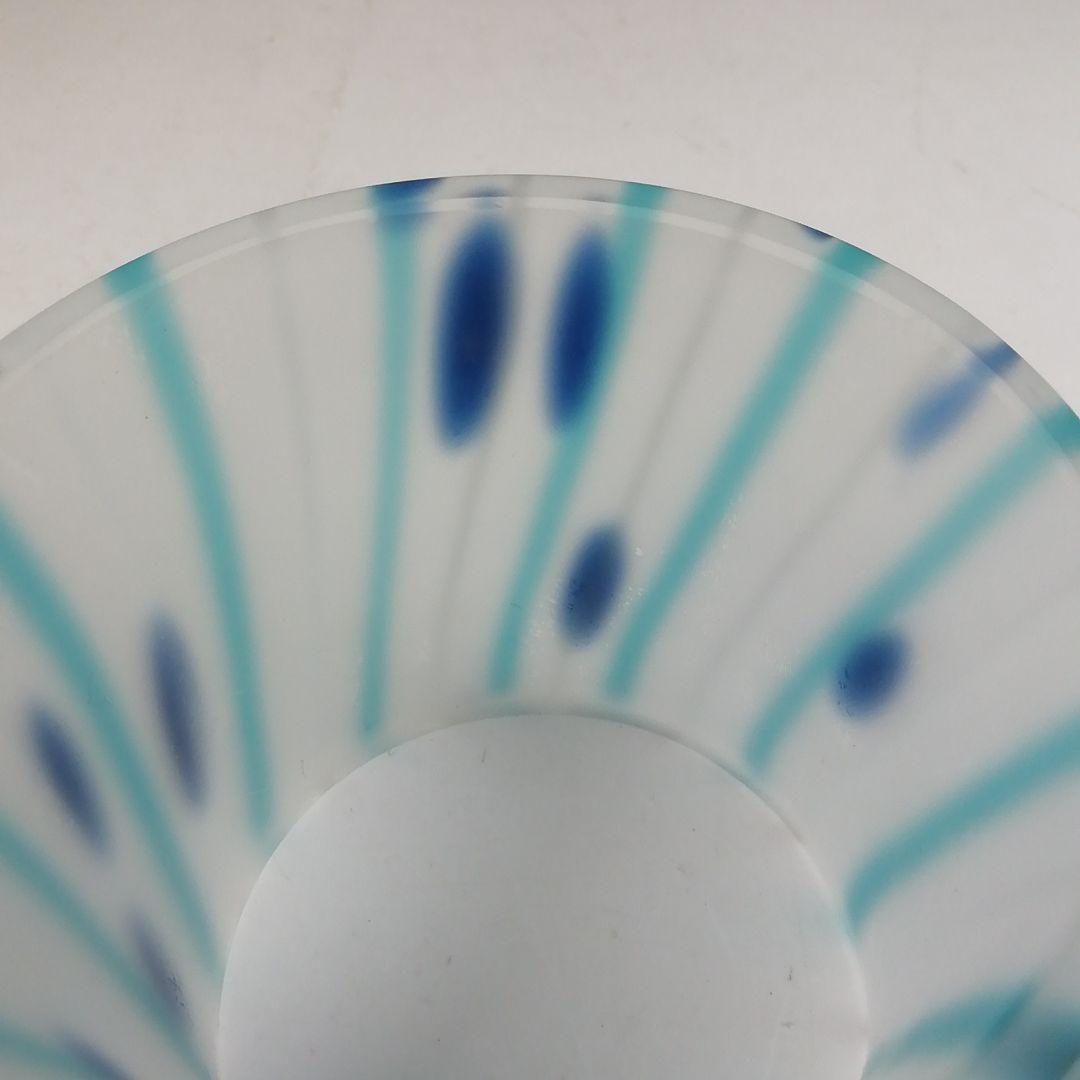 Ｗ３６８　蓋置　『硝子　蓋置』『平井依 作』　共箱　茶道具
