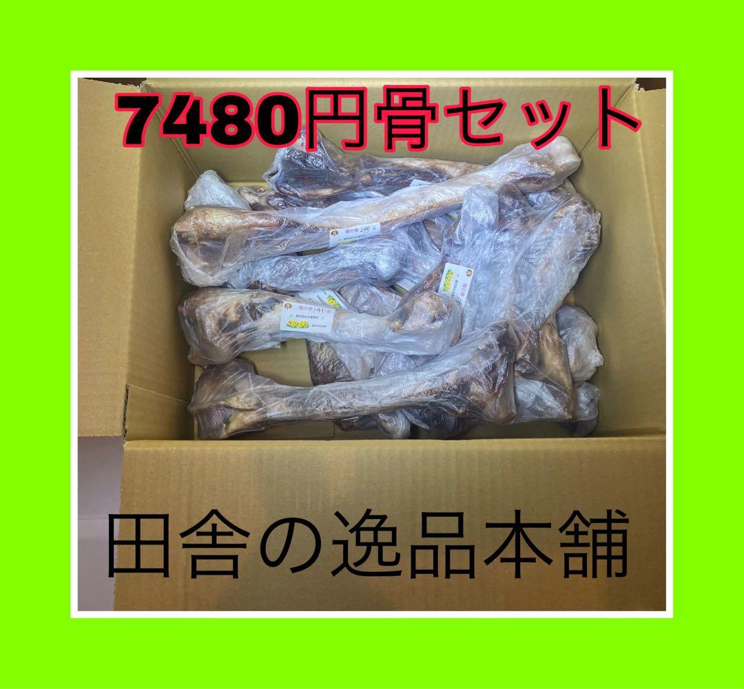 ★中型犬～大型犬用★鹿の骨詰め合わせ 7480円セット 1400g以上