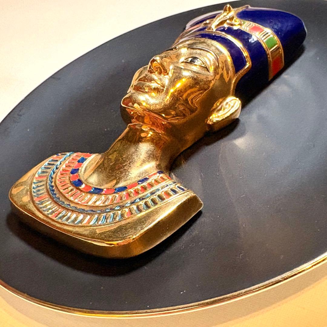 コレクション NEFERTITI 22K Hand Paint PORCELAIN PLATE