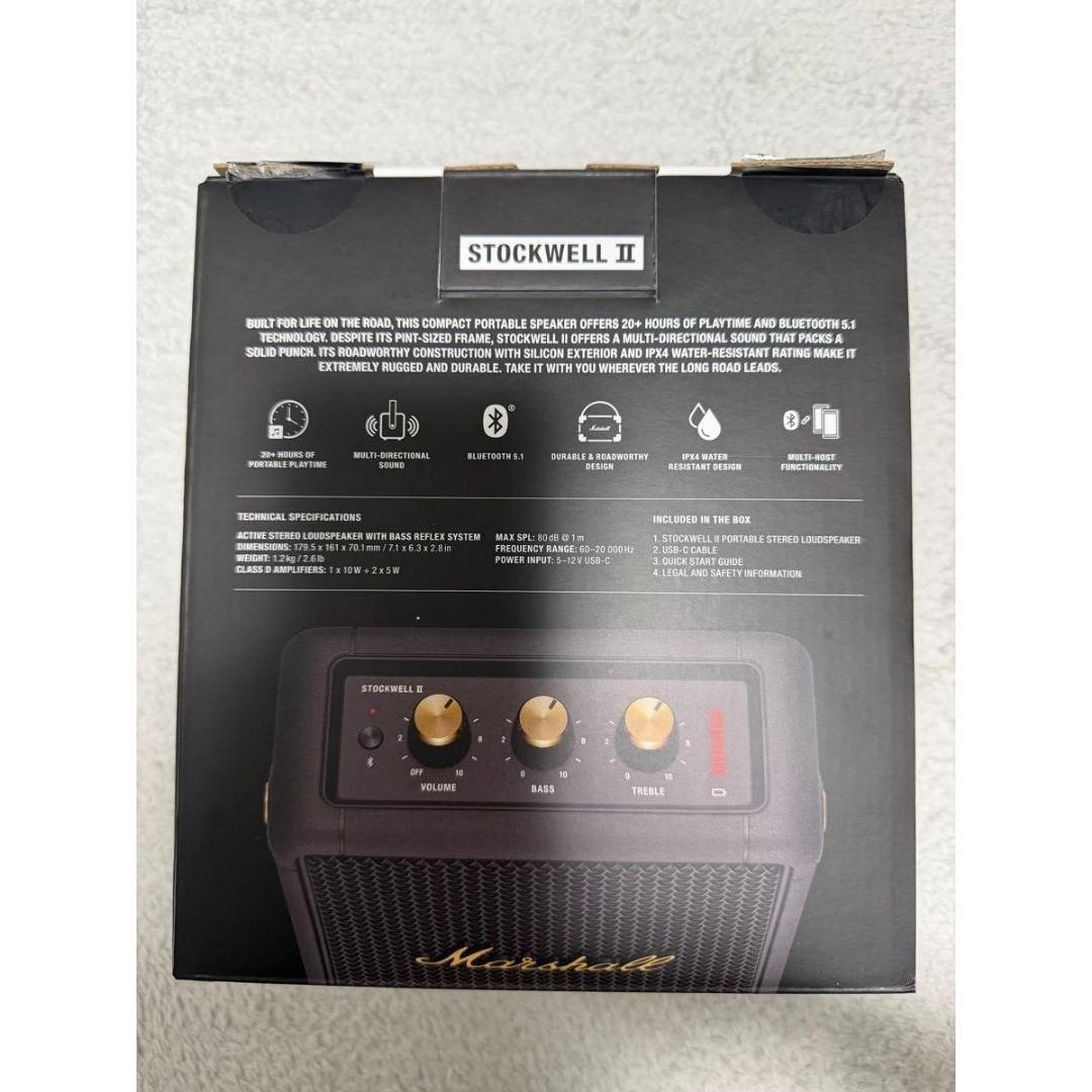 Marshall ワイヤレスポータブルスピーカー STOCKWELL II