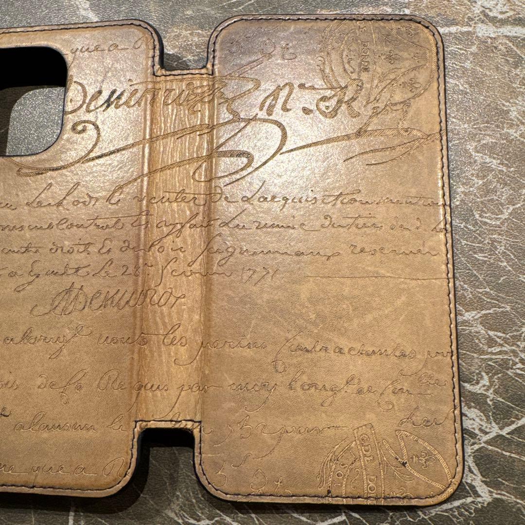 BERLUTI iPhoneケース iphone 14 pro 中古品 手帳型
