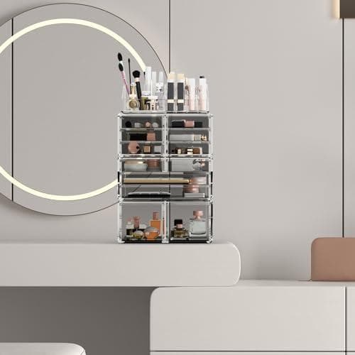 Readaeer 化粧品収納ボックス コスメ収納 特大容量 メイクケース メイp