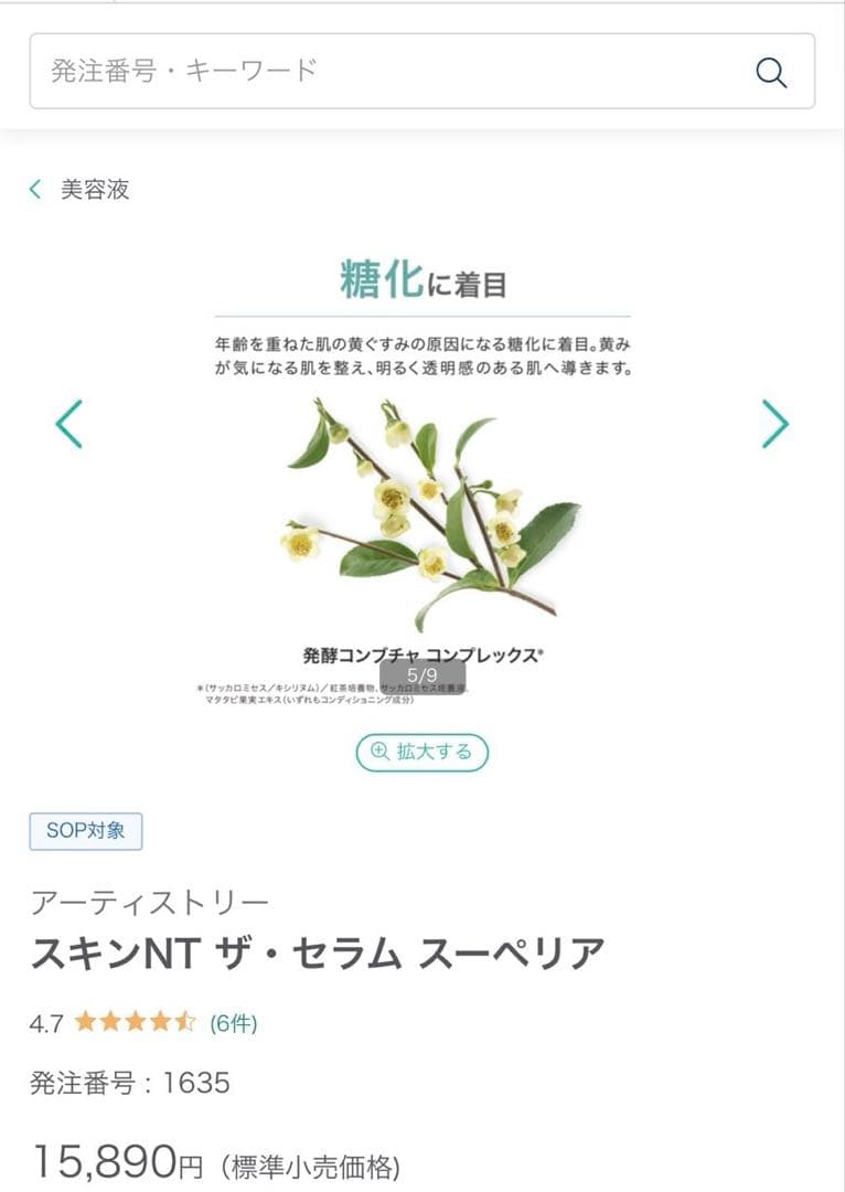 【新品未開封】Amway アーティスト　スキンNTザ・セラム　スーペリア美容液