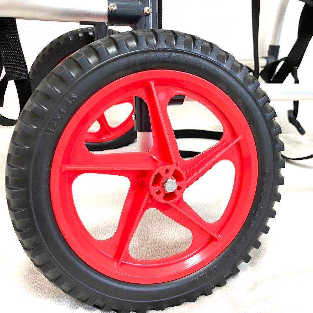 【美品】犬の歩行器 犬 ペット 車椅子 後肢 リハビリ 調整可能　犬用カート