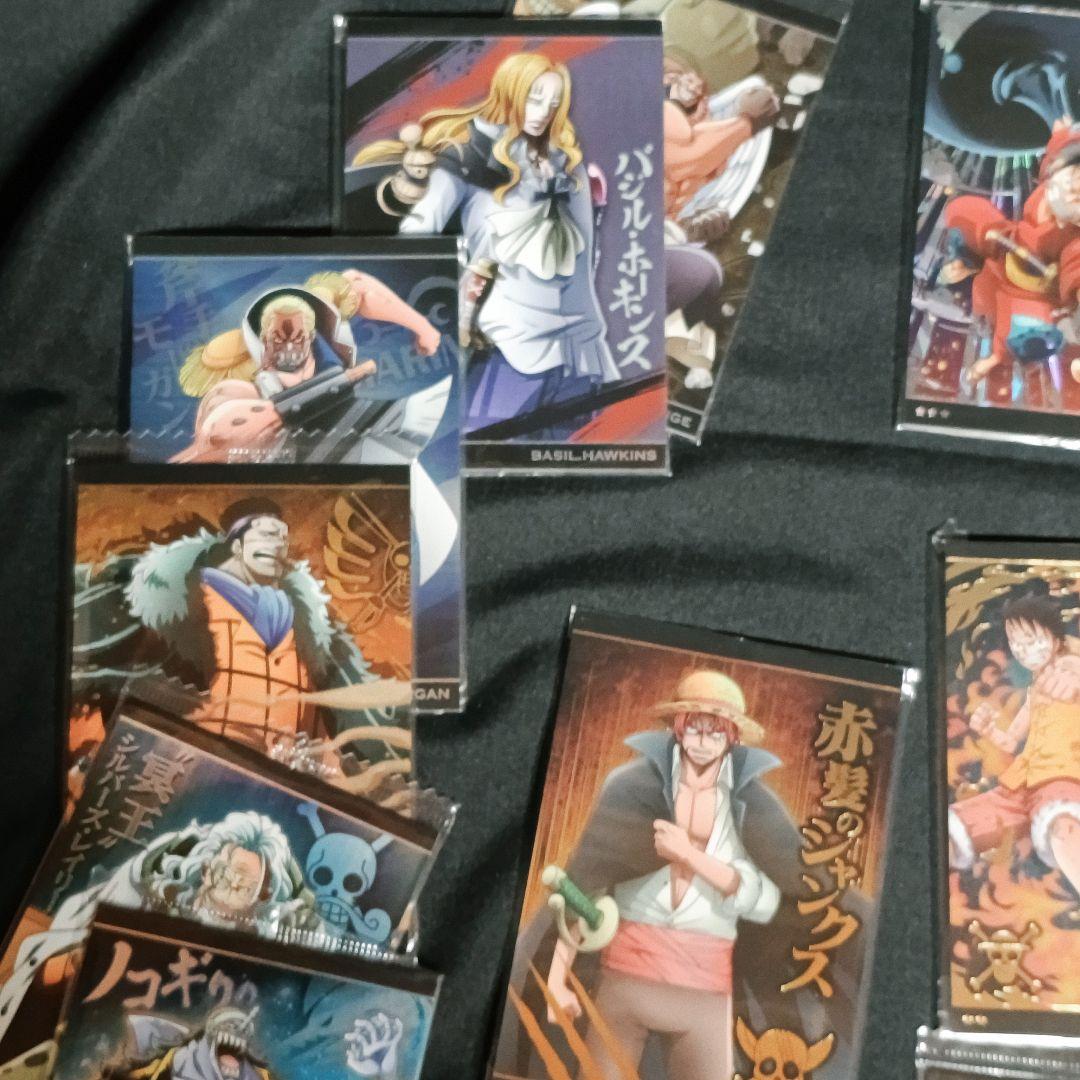 ワンピース　ウエハース　カード　ルフィ　エース　ナミ　サンジ　ゾロ　キラ　レア