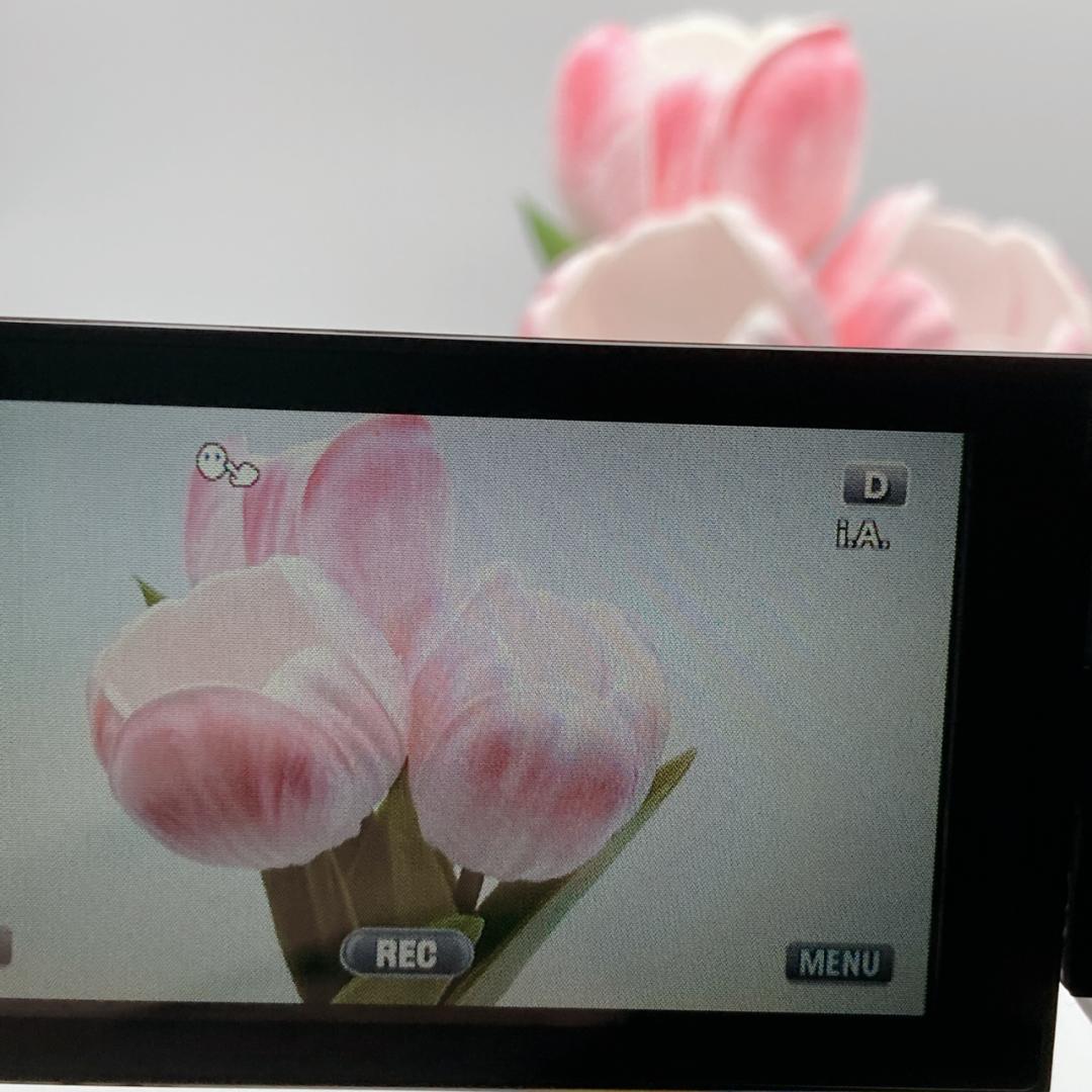 実写有【未使用級】JVC Everio GZ-E180-W フルHDビデオカメラ