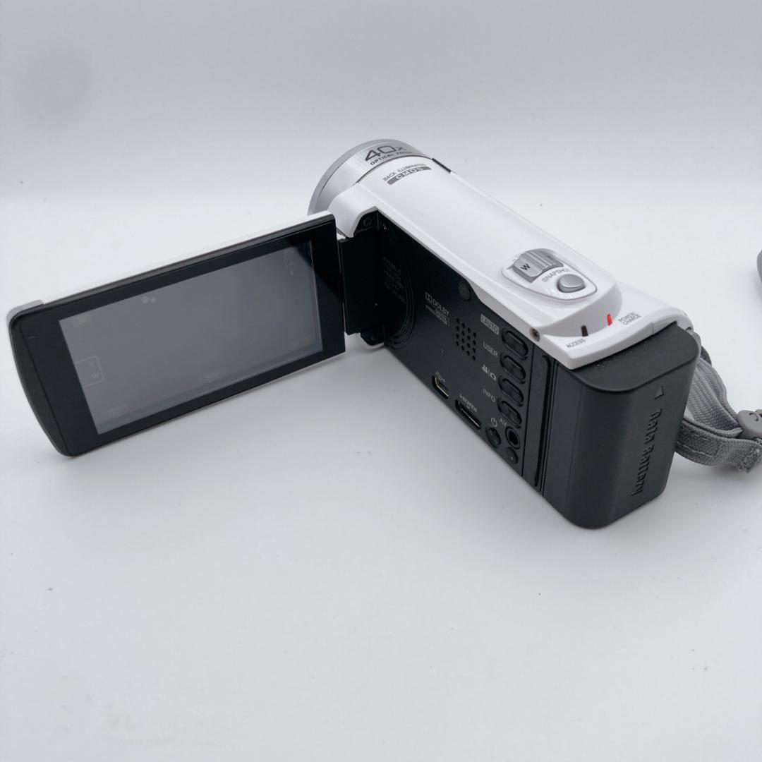 実写有【未使用級】JVC Everio GZ-E180-W フルHDビデオカメラ