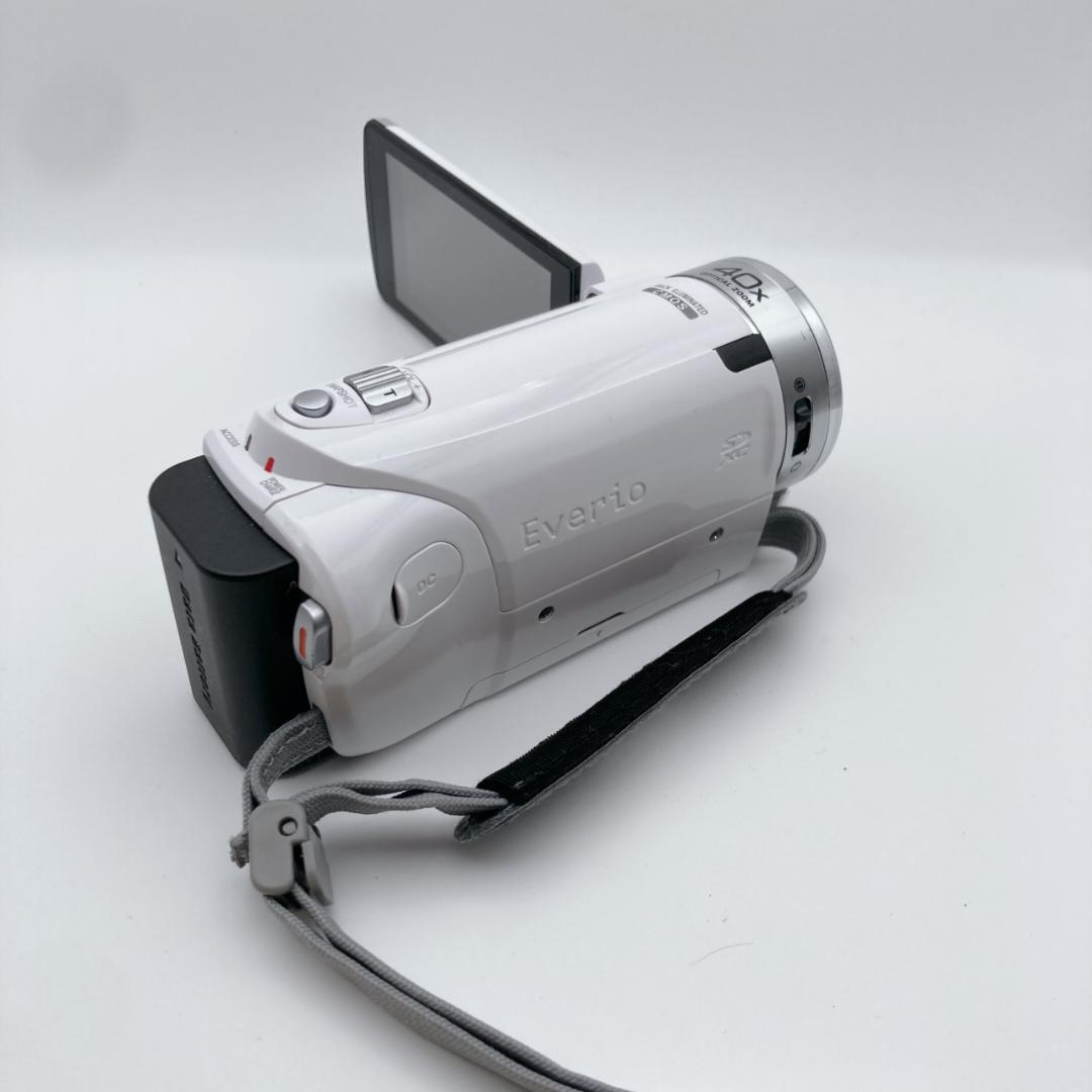 実写有【未使用級】JVC Everio GZ-E180-W フルHDビデオカメラ