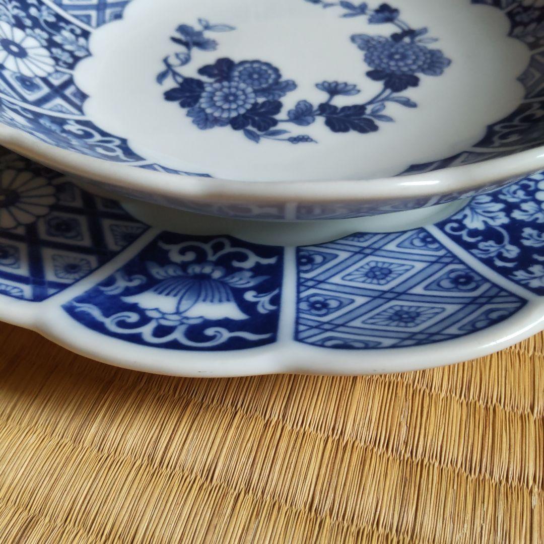 ブルー伊万里（Blue Imari ）大中小皿セット（各一枚）ビンテージ