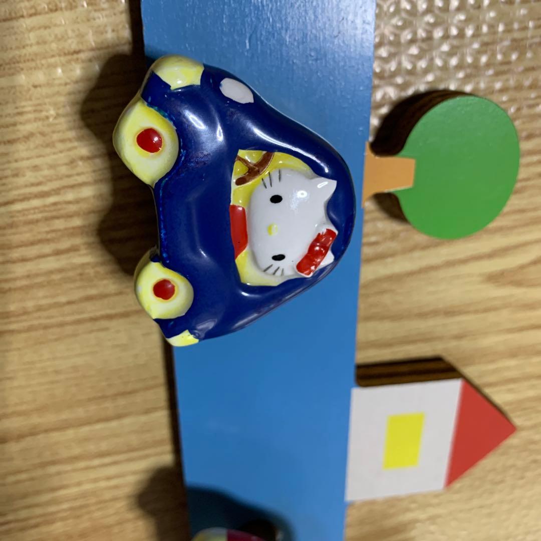 貴重品　サンリオ　レトロ　1976年　日本製　陶器製　壁掛け　フック　キティー