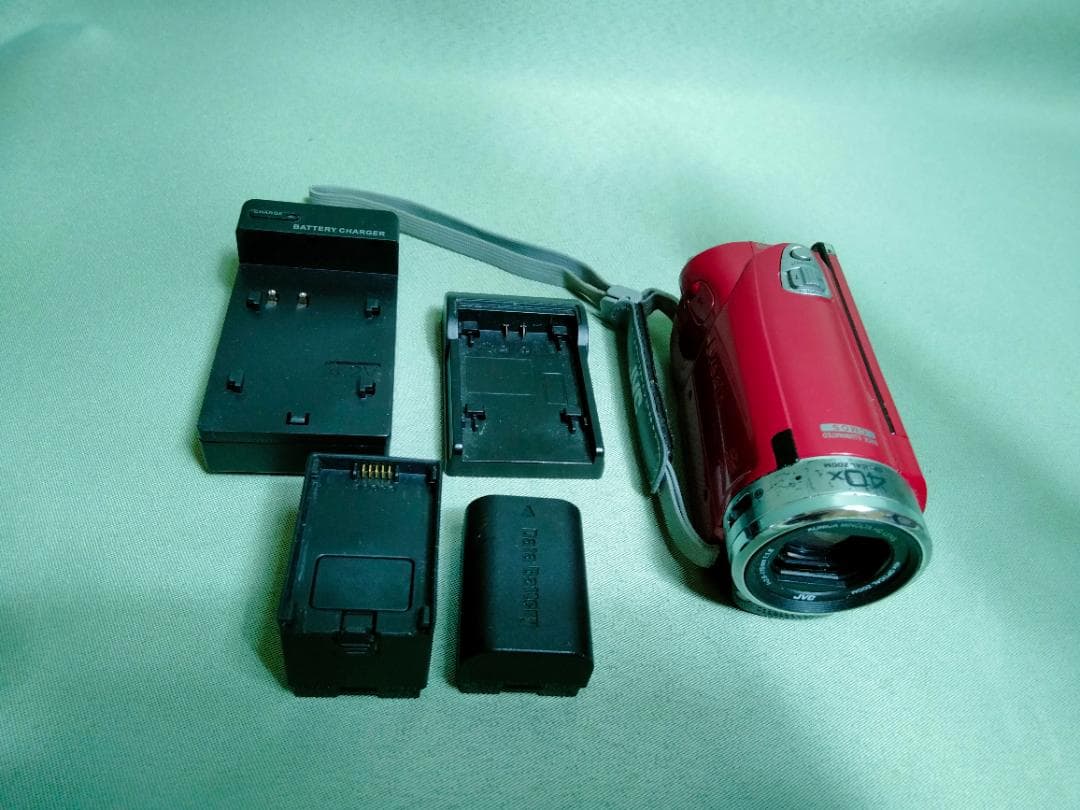 JVC Everio GZ-E225-R フルHDビデオカメラ 動作確認OK