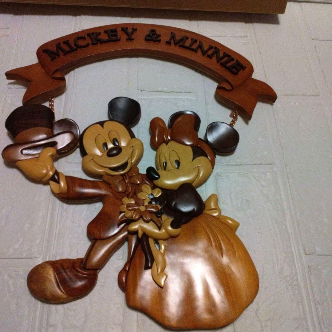 ディズニー　クッキーデコ　木製壁飾り