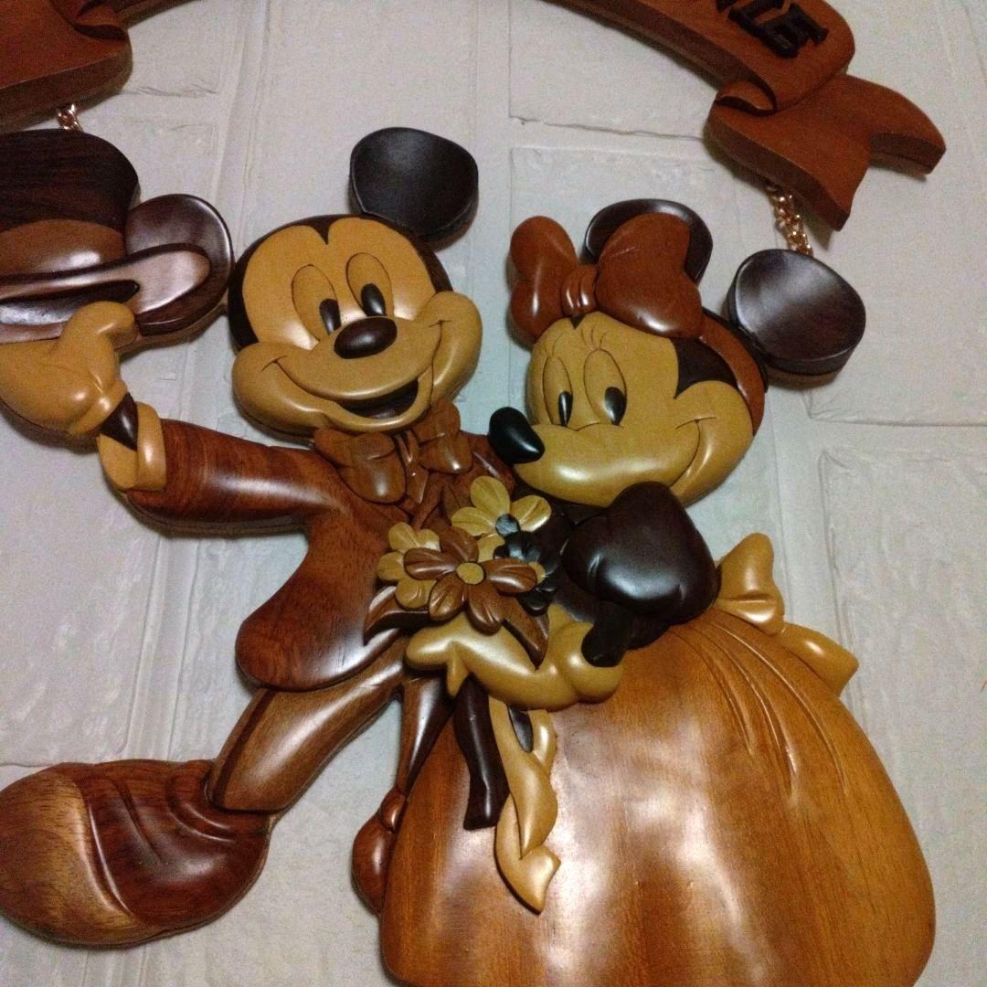 ディズニー　クッキーデコ　木製壁飾り