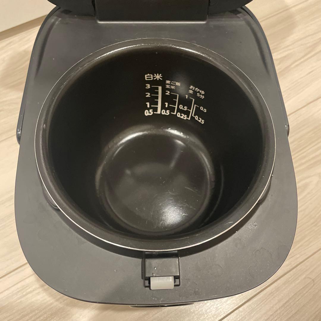 TOSHIBA(東芝) 炊飯器 3合 RC-5ZXT(K) ブラック一人暮らし