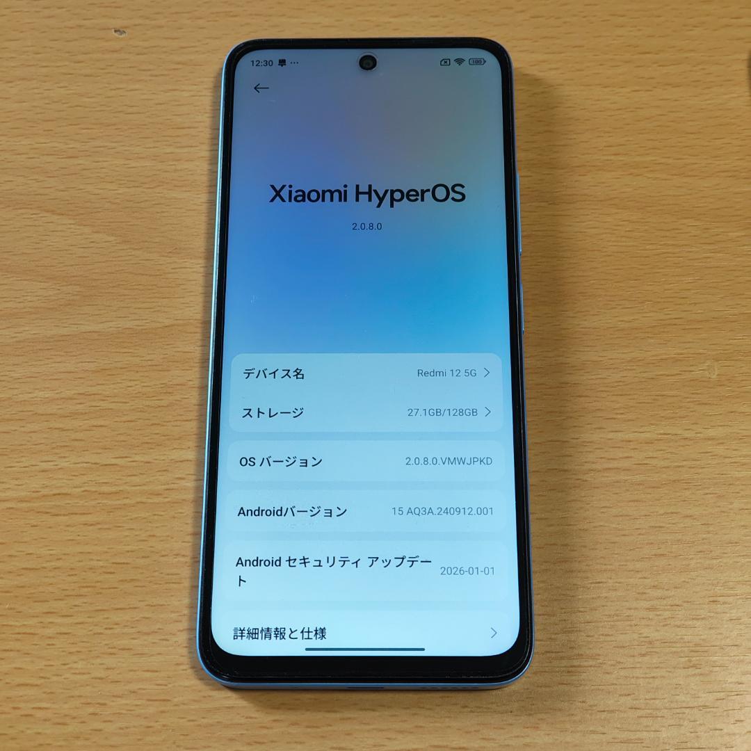 Xiaomi Redmi 12 5G スカイブルー 本体