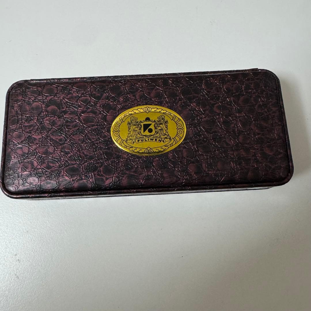 万年筆 FULIWEN 18KGP ケース付 青サビ有