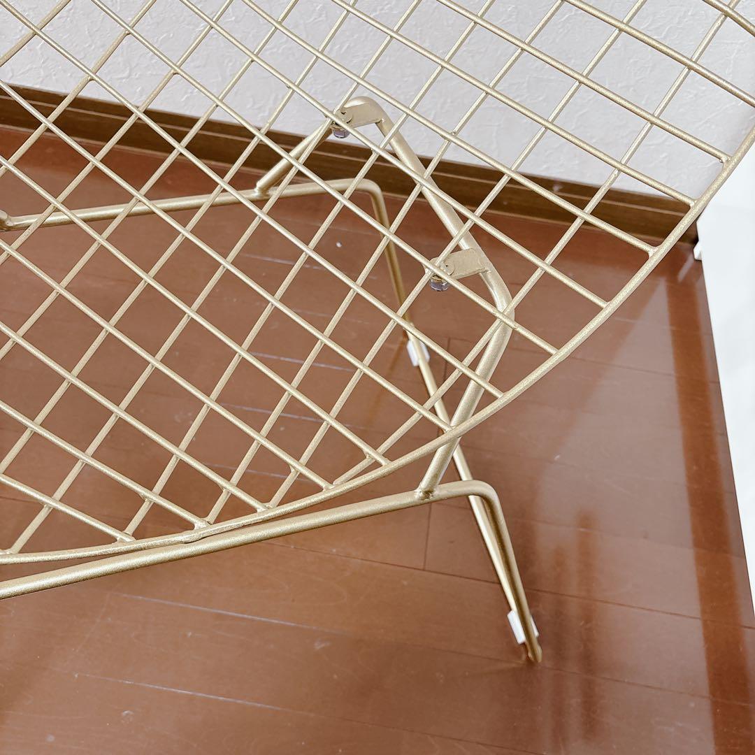 【美品】ダイヤモンドチェア ゴールド ワイヤーチェア リプロダクト 匿名配送