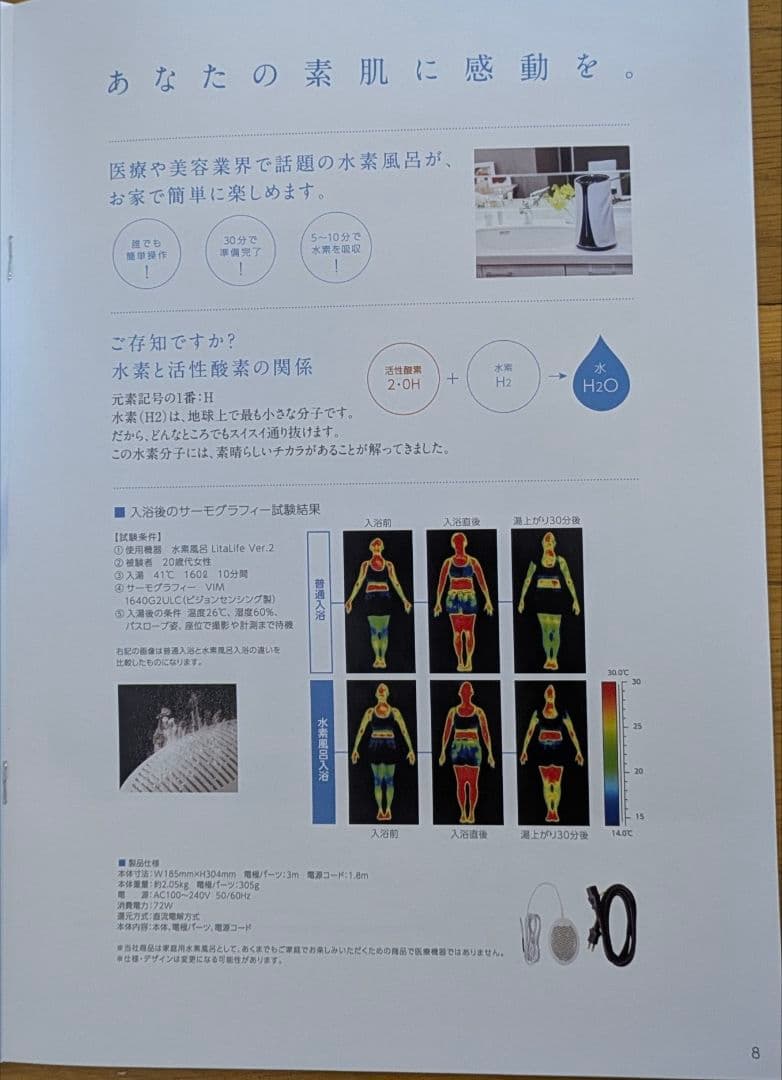 【超美品】 水素風呂 リタライフ ver 2【機能確認済】