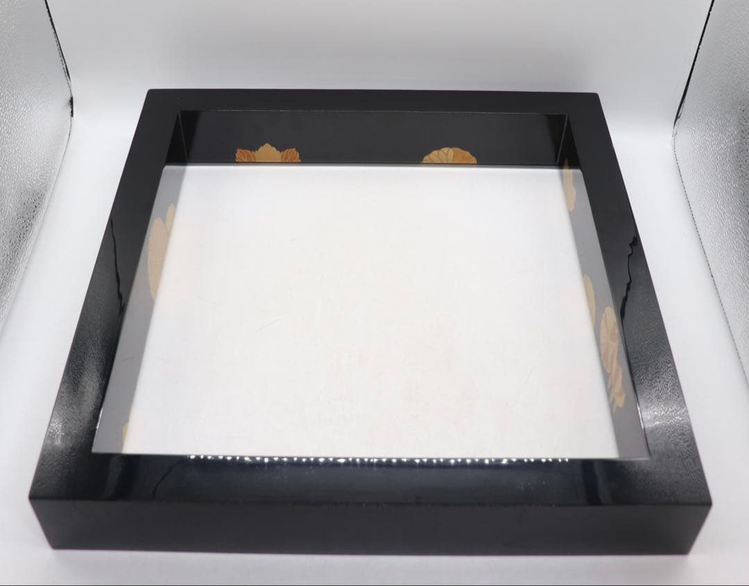 美品　高台寺　一心作　輪島塗　炉縁　蒔絵　共箱　茶道具　送料込み260327