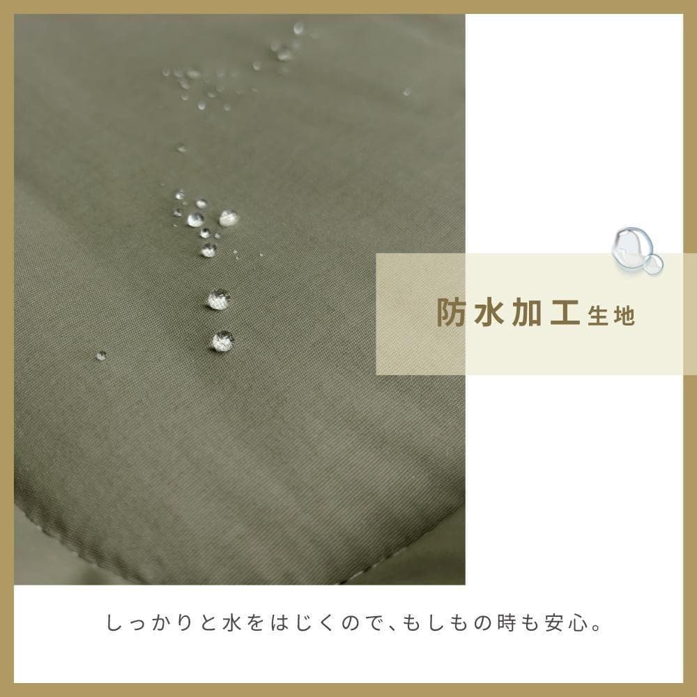 【3点セットＲ】カーキブラウン ペットカートクッション あごのせ枕 マット 防水