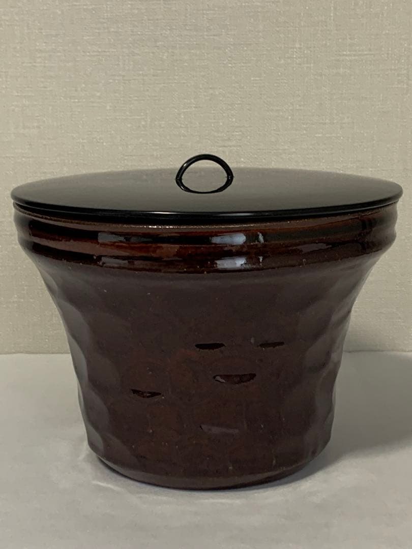 [茶道具] 水指　京焼　栄昌作 裏千家好写