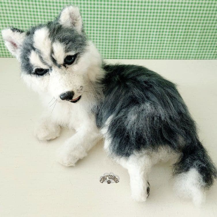 ☆シベリアンハスキー犬☆羊毛フェルト