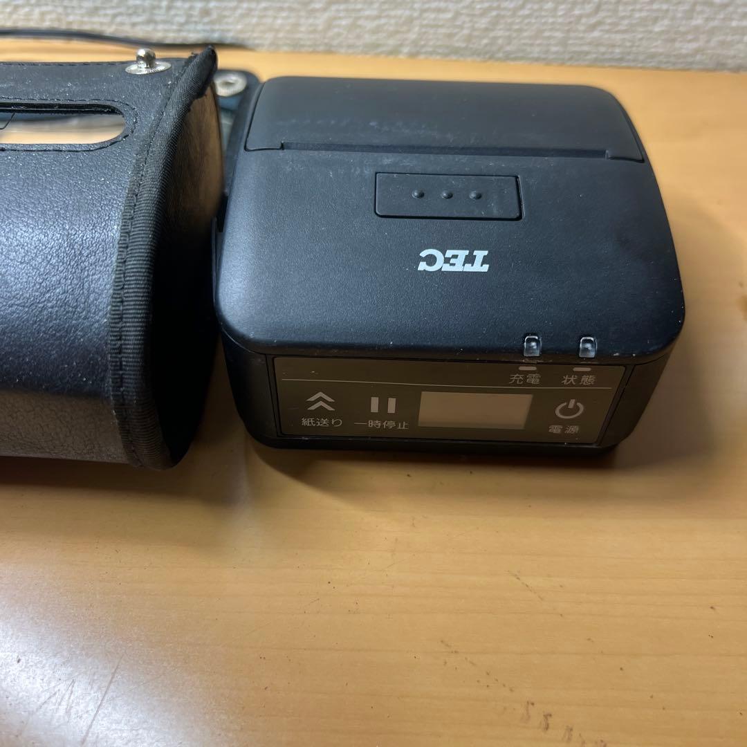 TEC ポータブルプリンタ B-LP2D-GS30-R ACアダプタ無し 中古品